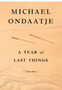 0724 Year of Last Things, A: Poems