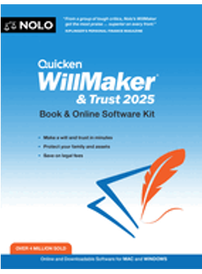 Quicken Willmaker & Trust 2025: Book & Online Software Kit (25TH ed.)