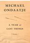 0724    Year of Last Things, A: Poems